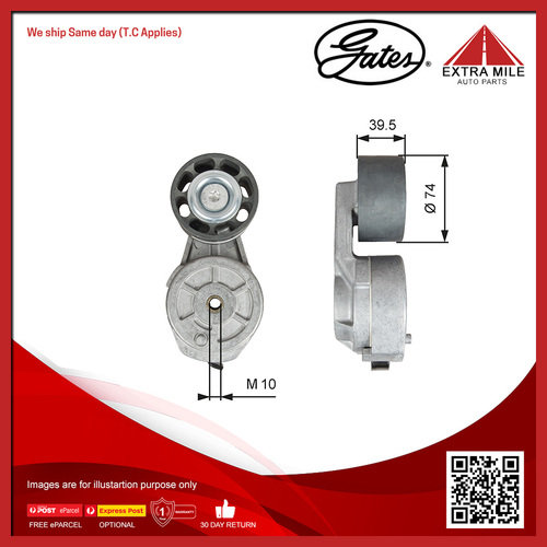 Gates DriveAlign V-ribbed Belt Tensioner For Mercedes-Benz Atego 1317KO 4.2L