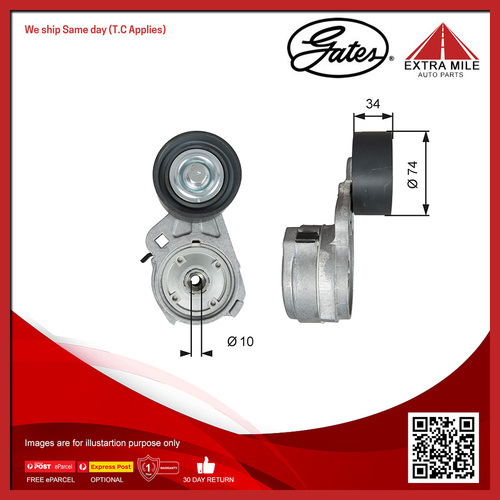 Gates DriveAlign V-ribbed Belt Tensioner For Mercedes-Benz Atego 1318 KO 4.2L