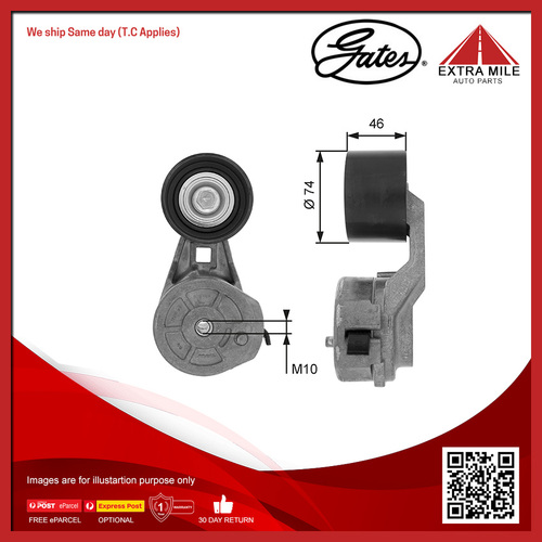 Gates DriveAlign V-ribbed Belt Tensioner For Mercedes-Benz Actros 11.9L