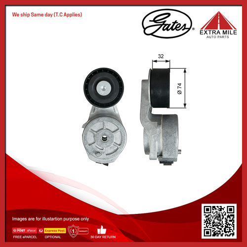 Gates DriveAlign V-ribbed Belt Tensioner For Scania K-Series 9.3L/8.9L/11.7L DC