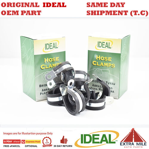 802915 QY-100 29MM Rubber Lined PClips Zinc Plated-E5Metal Clamps Retaining Hose