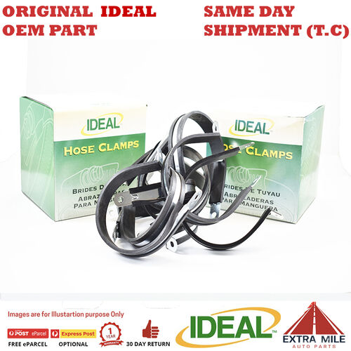 807015 QTY-5 70MM Rubber Lined PClips Zinc Plated-E5Metal Clamps Retaining Hose