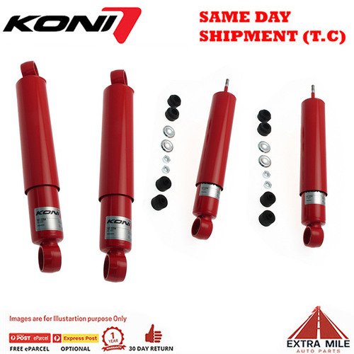 KONI ADJ FRONT & REAR SHOCK ABSORBERS FOR TOYOTA LANDCRUISER 60 SERIES 1985-1990