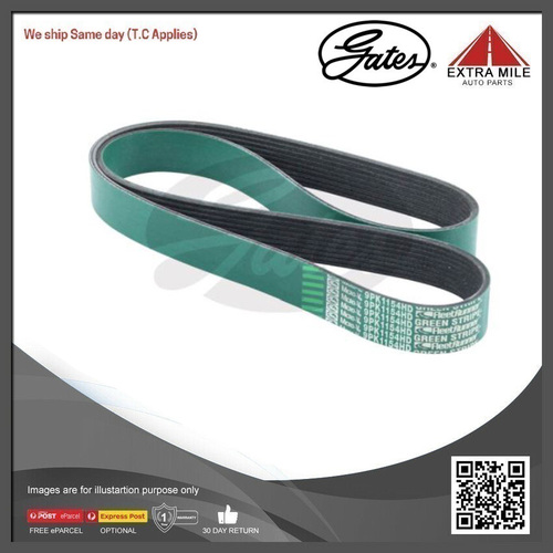 Gates Fleetrunner Micro-V-Ribbed Belt For Isuzu F FRD 500/FVD 1000 5.1L/7.7L