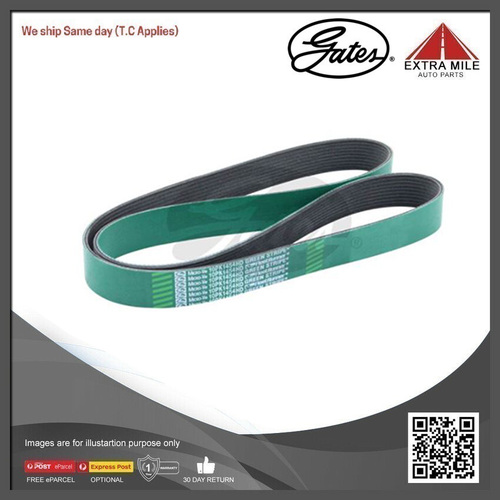 Gates Fleetrunner Micro-V-Ribbed Belt For Volvo FMX 540 12.8L 04/10-on Diesel