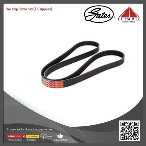 Gates Micro V-Ribbed Belt For Honda Jazz 1.5L GD3 Petrol-8653-10216