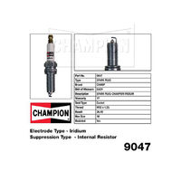 9047 Iridium Spark Plug for HYUNDAI I45 YF IX35 LM VELOSTER FS