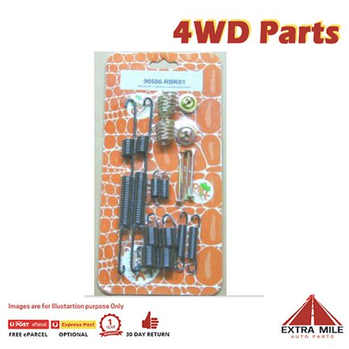 Brake SPRING KIT REAR For TOYOTA LANDCRUISER - 90506-RBK01NG
