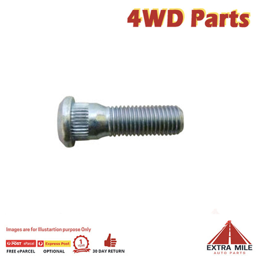 Wheel Stud For Toyota Hilux LN152-5L & 5LE 3.0L Diesel-RWD 06/1998-01/05