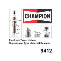 9412 Iridium Spark Plug for INFINITI FX50 S51 M35H Y51 Q50 V37 QX70 S51