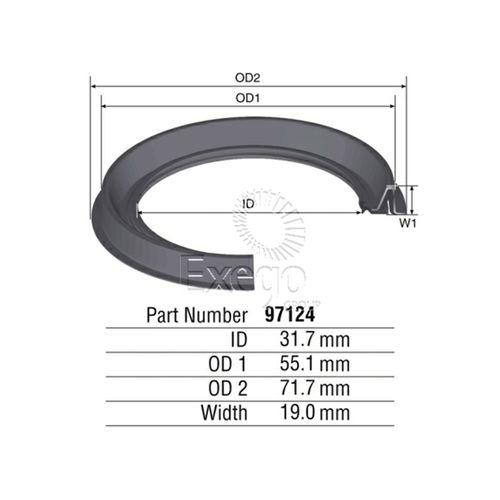 97124 Oil Seal for TOYOTA CROWN MS4# MS5# MS65 MS83 MS85 - AXLE / DRIVE SHAFT - REAR OUTER