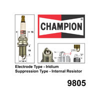 9805 Iridium Spark Plug for MERCEDES-BENZ A160 W168 A200 W169 B200 W245 C180 CL203 W203 C200 KOMPRESSOR CL203 KOMPRESSOR S203 KOMPRESSOR W203 CL600