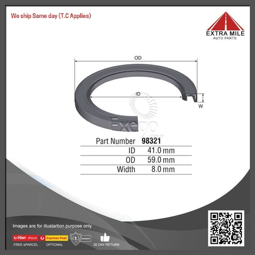 Kelpro Oil Seal For Nissan Pulsar N16 1.6L/1.8 LQG16DE QG18DE-98321