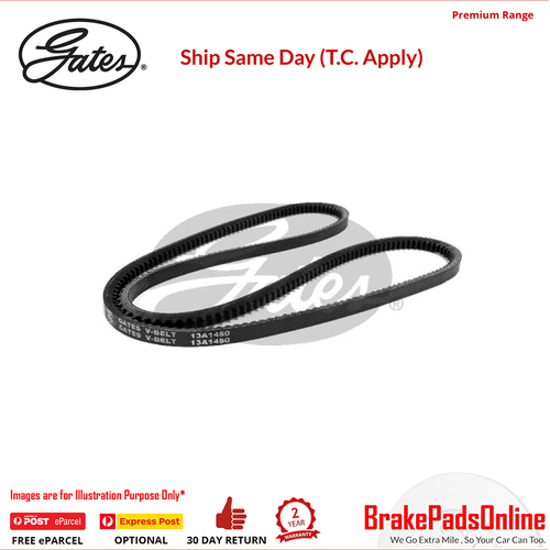 Gates V-Belt For Holden, Isuzu, Mitsubishi, Nissan - 8507-1450YE