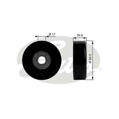 Guide Pulley, V-ribbed belt For Cadillac, Chevrolet, Dodge, Ford-7803-1001