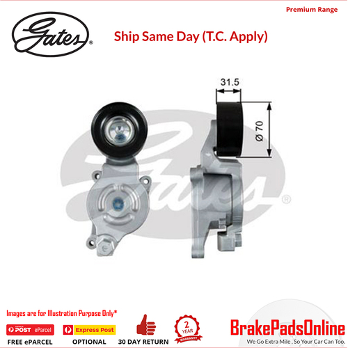 Gates DriveAlign Idler Pulley For Mazda - 7808-21656