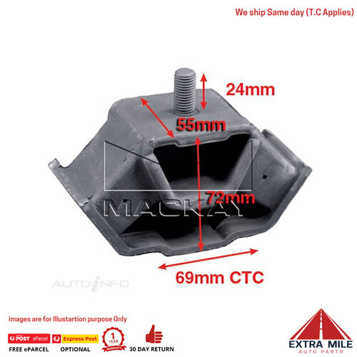  A5613 Engine Mount Rear For Mercedes-Benz 420SEL W126 4.2L V8 Ptl Man&Auto