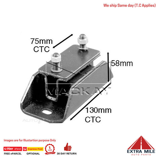 Mackay A5764 Engine Mount Rear For Holden Rodeo TF 1988-1998 - 2.6L