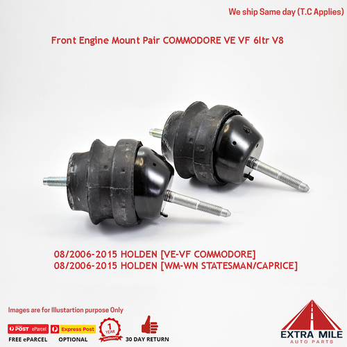 A6032H Engine Mount Front pair (hydraulic) For Holden Commodore VE VF 6.0L V8 