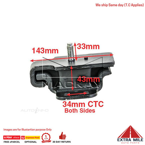  A6081 Engine Mount Frnt For Nissan Patrol GU Y61 4.2L I6 Turbo Dsl Man&Auto