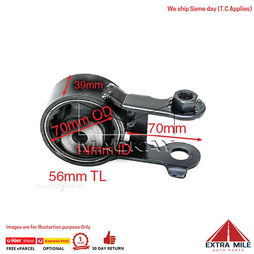 Mackay A6213 Engine Mount Rear For Toyota Yaris NCP90R 2005-2011 - 1.3L
