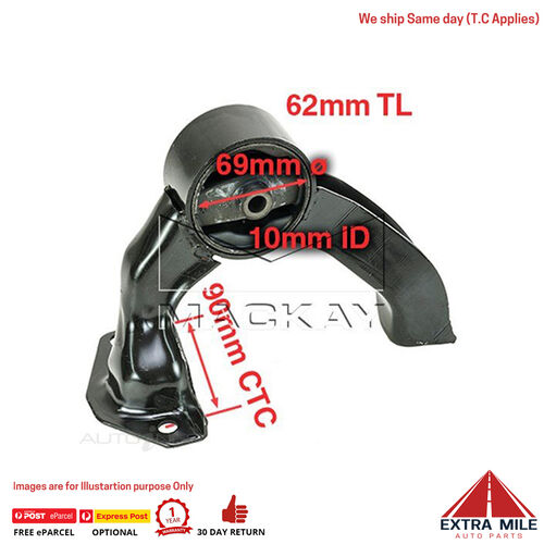 Mackay A6851 Engine Mount Rear For Dodge Caliber PM 2008-2010 - 2.0L