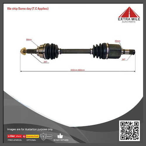 CV Joint Drive Shaft Left Hand For Eunos 30x Man 10/92 - 96