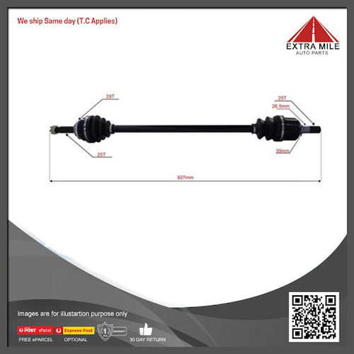 CV Joint Drive Shaft Left Hand For Hyundai S Coupe SX 1.8L Auto 08/96 - 03/02