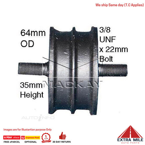 Mackay A973 Engine Mount Front For Land Rover Series 2A 88 2.3L I4 Ptl Man&Auto