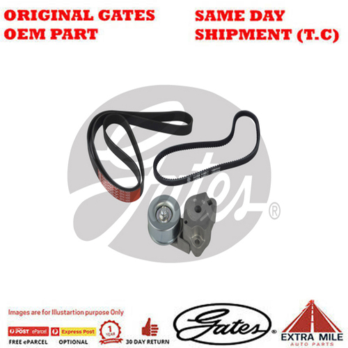 Gates V-Ribbed Belt Set For MITSUBISHI CHALLENGER/TRITON - AK016PK1495