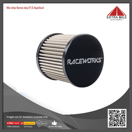 Racework Large AN-12 Breather Black (Height:100MM, Diameter:75mm) - ALY-069BK