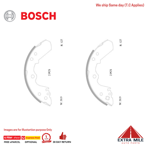 Bosch Rear Brake Shoe Set For HOLDEN FRONTERA/JACKAROO/RODEO - B1662