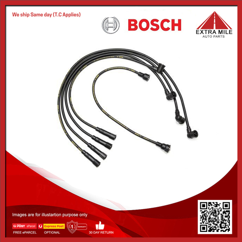 Bosch Ignition Cable Kit For Mitsubishi Sigma GJ, GK, GN 2.0L 4G52 Petrol Engine