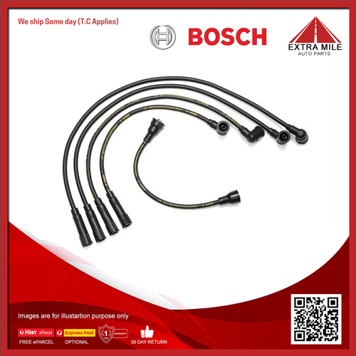 Bosch Ignition Cable Kit For Mazda 323 Astina BG BF 1.6L (BG6S, BG6P) B6E Petrol