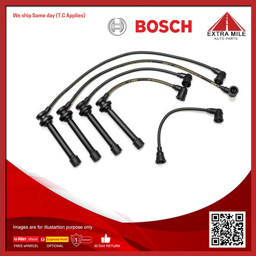 Bosch Spark Plug Lead Set For Nissan Bluebird U13 2.4L KA24DE 4D Sedan