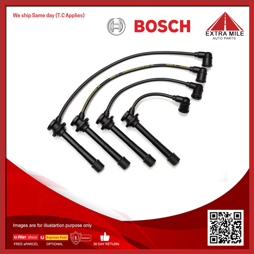 Bosch Ignition Cable Kit For Kia Rio DC 1.5L 16V A5D Petrol Hatchback,Sedan