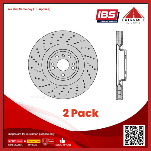 2x IBS Disc Brake Rotor Front - BR11076X