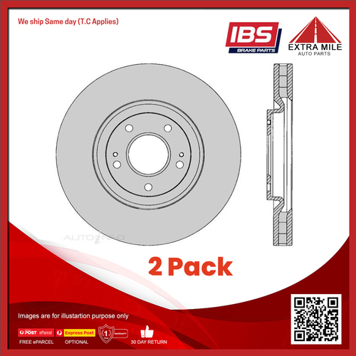2x IBS Disc Brake Rotor Front For Mitsubishi Lancer EVO,GSR CC 1.8L,2.0L