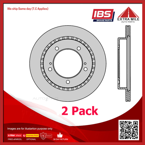 2x IBS Disc Brake Rotor Front For Mazda Proceed,Suzuki Escudo,Suzuki Vitara