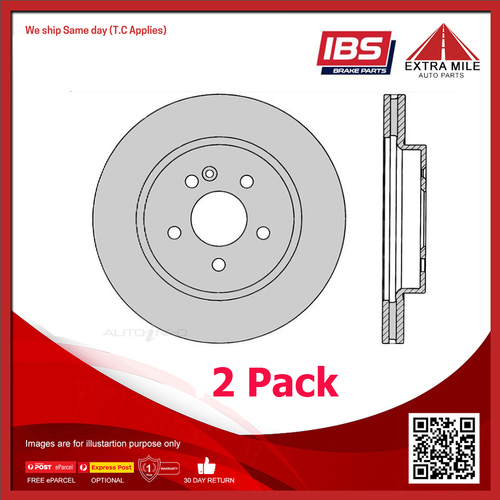 2x IBS Disc Brake Rotor Front For Mercedes-Benz ML270,ML320 W163 2.7L,4.3L SOHC