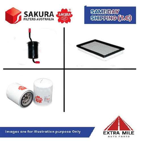 SAKURA Filter Kit For FORD TELSTAR TX5 AV F2(1) cyl4 2.2L Petrol 1990-1992