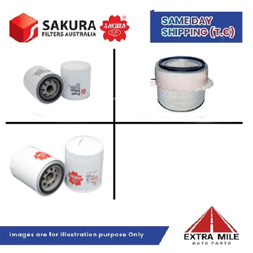 SAKURA Filter Kit For HOLDEN SHUTTLE LX WFR11 cyl4 2.0L Petrol 01/86-91