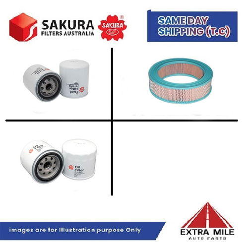 SAKURA Filter Kit For HOLDEN RODEO KB47 G161 cyl4 1.6L Petrol 01/83-12/83