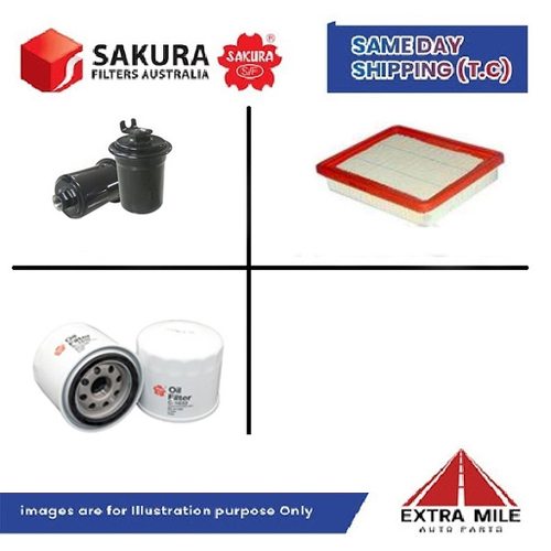 SAKURA Filter Kit For HYUNDAI EXCEL X3 G4FKR cyl4 1.5L Petrol 1994-1998