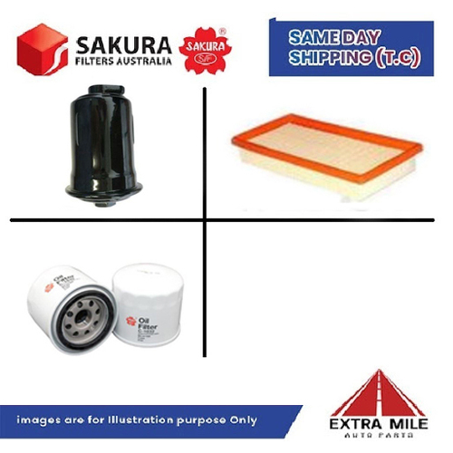 SAKURA Filter Kit For HYUNDAI LANTRA KW G4GFV cyl4 2.0L Petrol 1999-2000