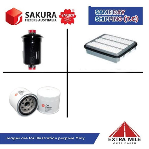 SAKURA Filter Kit For HYUNDAI GRANDEUR FT4 G6CTX cyl6 3.0L Petrol 1999-2002
