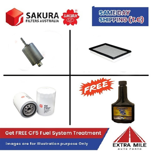 SAKURA Filter Kit For FORD FALCON AU cyl6 4.0L Petrol 1998-2000