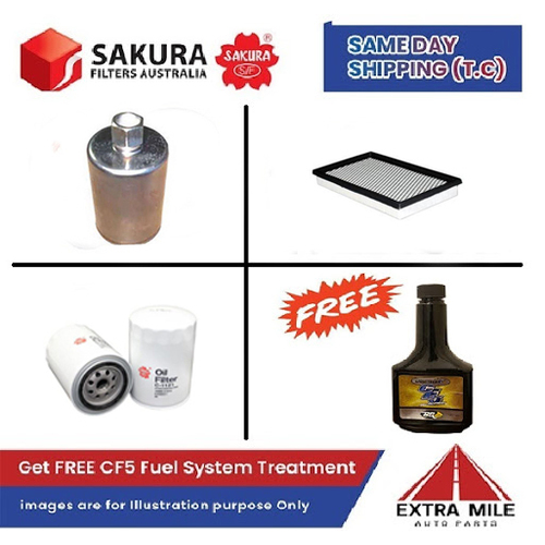 SAKURA Filters Kit For Ford FAIRMONT AU cyl6 4.0L Petrol 1998-2000