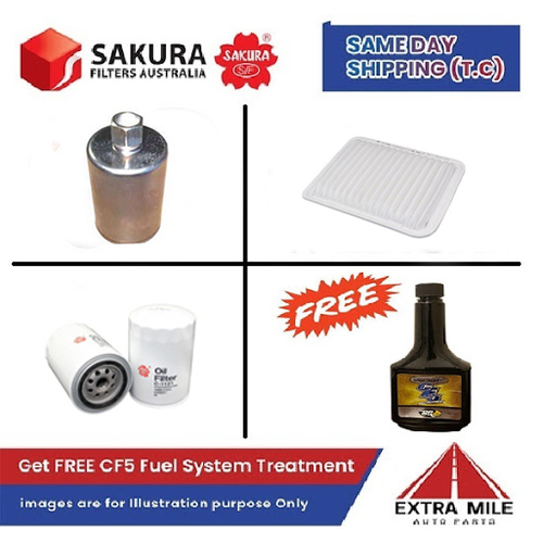 SAKURA Filter Kit For FORD FAIRMONT Bf MKII cyl6 4.0L Petrol 2006-2008