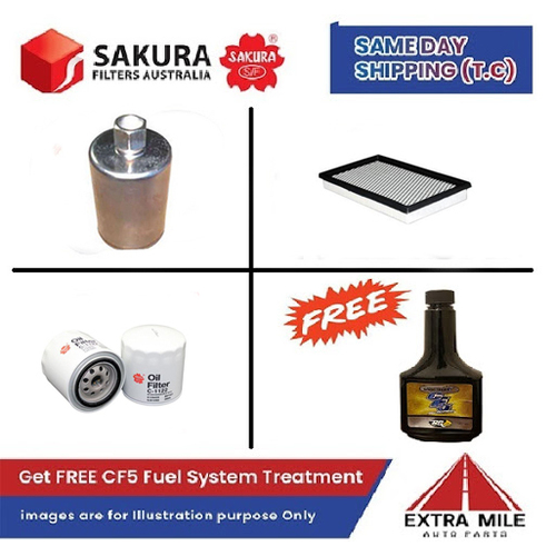 SAKURA Filter Kit For FORD FAIRMONT AU Ill cyl8 5.0L Petrol 2001-2002